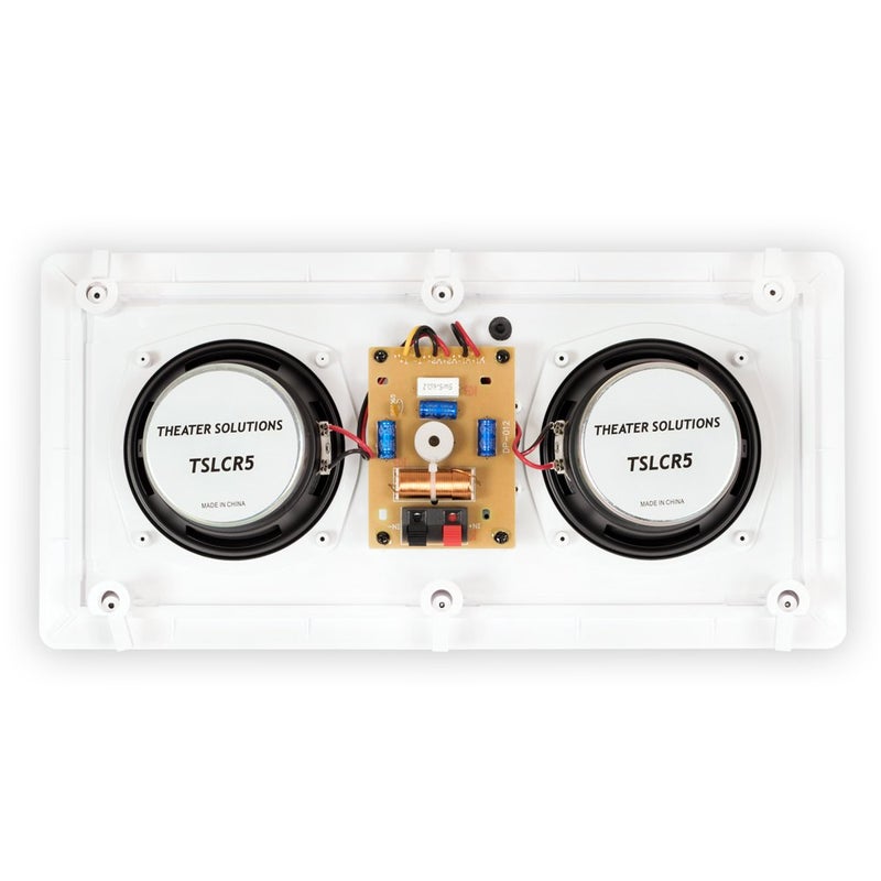 Theater Solutions TSLCR5 Flush Mount Center Speaker Dual Woofer in Wall - Image 3